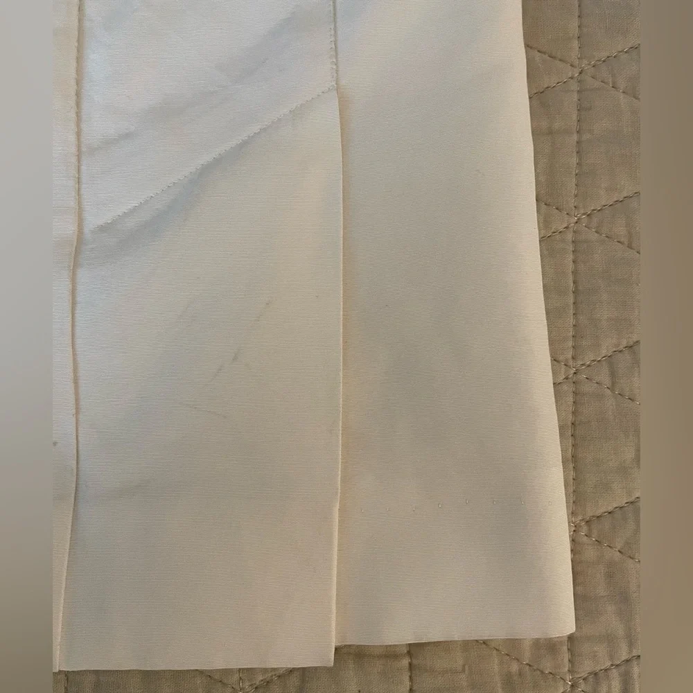 Narciso Rodriguez Made in Italy Cotton & Silk Pencil Skirt in Ivory Size 6 - Picture 3 of 6